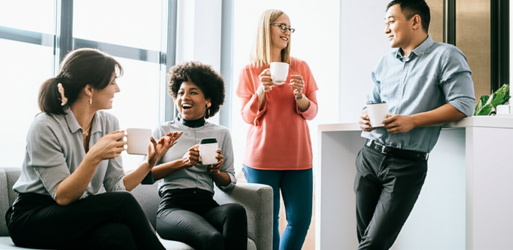 Office Team Coffee Break